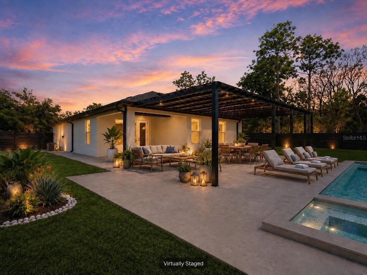 Virtual Walkway, Patio & Pool - 12326 DEEP CREEK DR, SPRING HILL