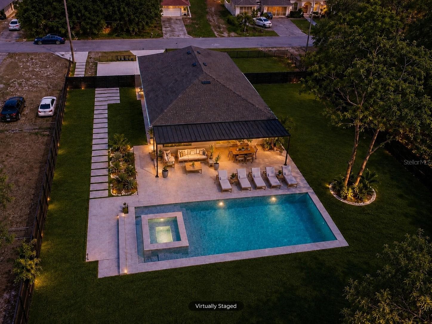 Virtual Walkway, Patio & Pool - 12326 DEEP CREEK DR, SPRING HILL