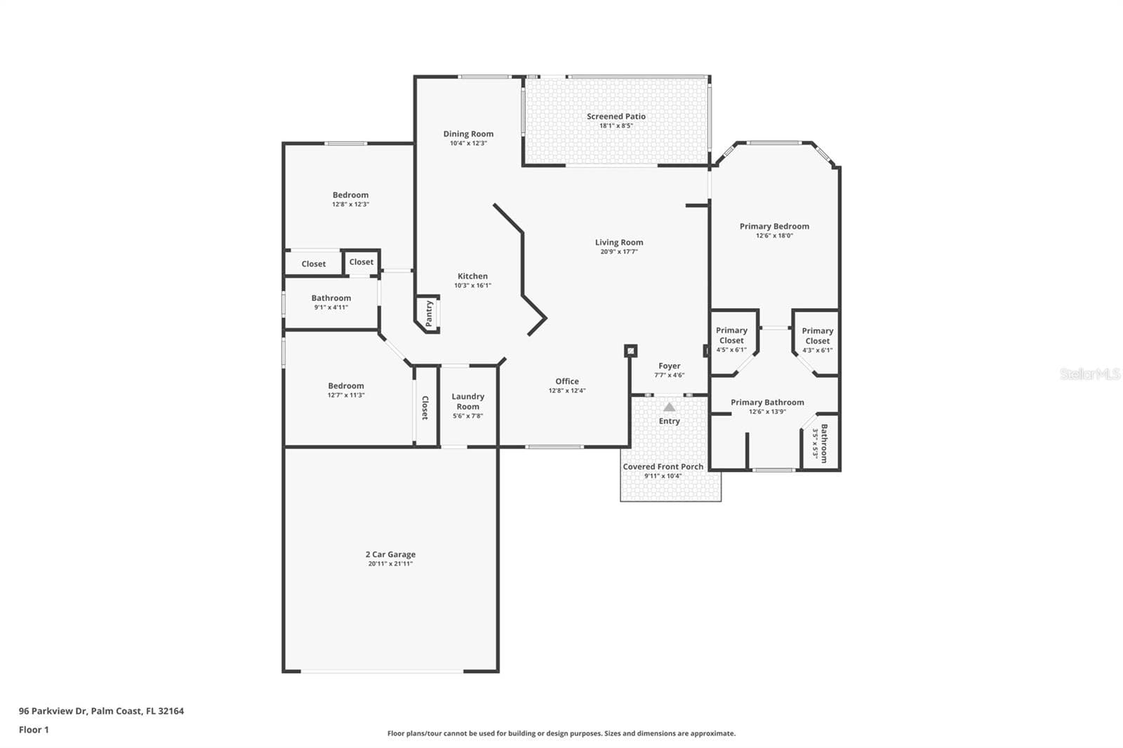 Floor plan - 96 PARKVIEW DR, PALM COAST
