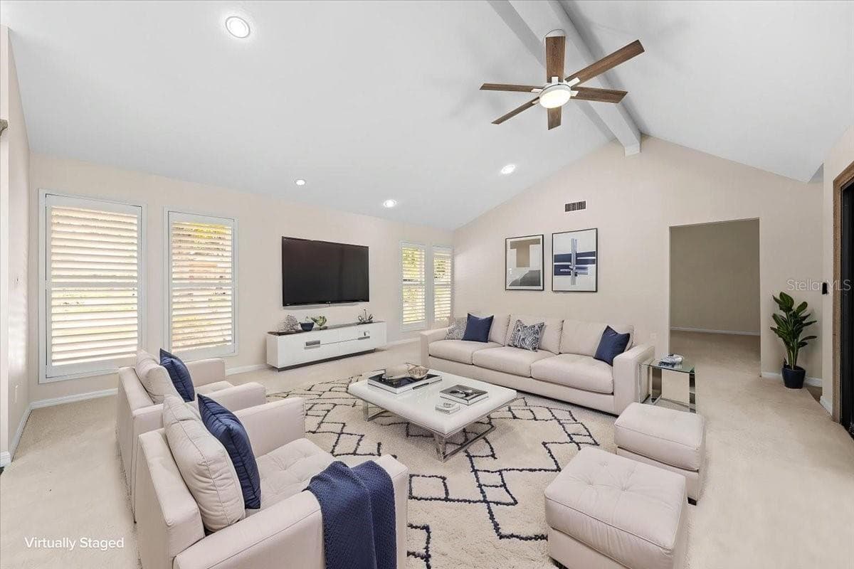 Formal Living area - 1701 ALLENS CREEK DR, CLEARWATER
