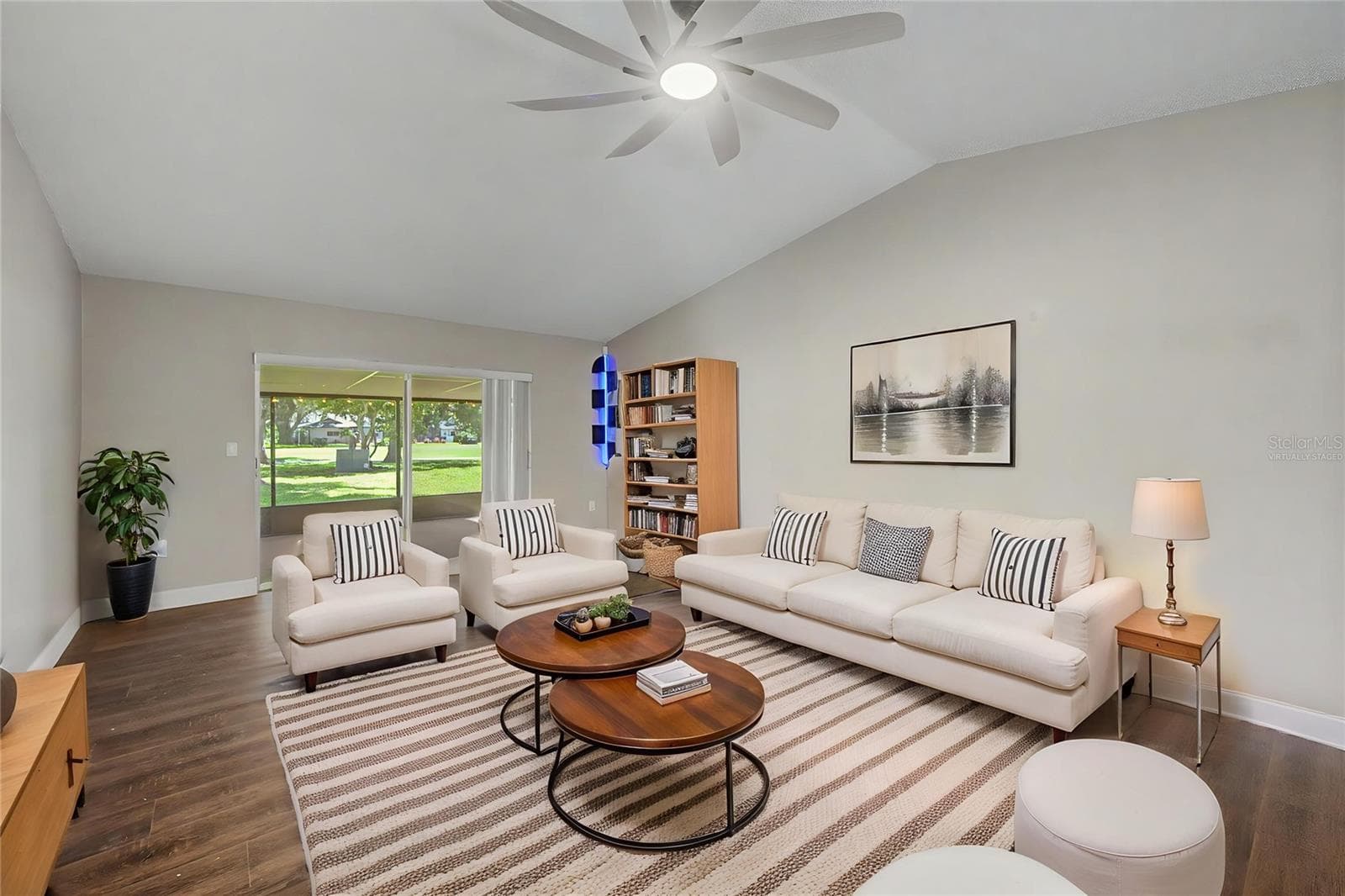 Family Room Virtually Staged - 7800 FAIRLAWN DR, HUDSON