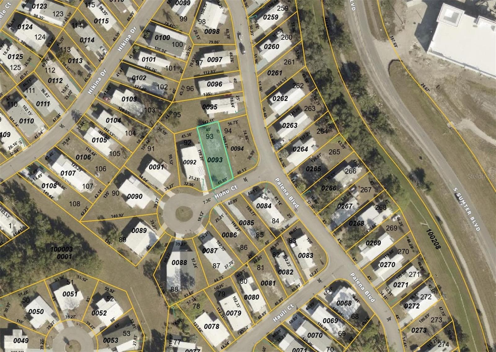 Overhead plat map view. Location is across from Lowes in North Port and only minutes to Wellen Park shops and restaurants! - 6517 HONU CT, NORTH PORT