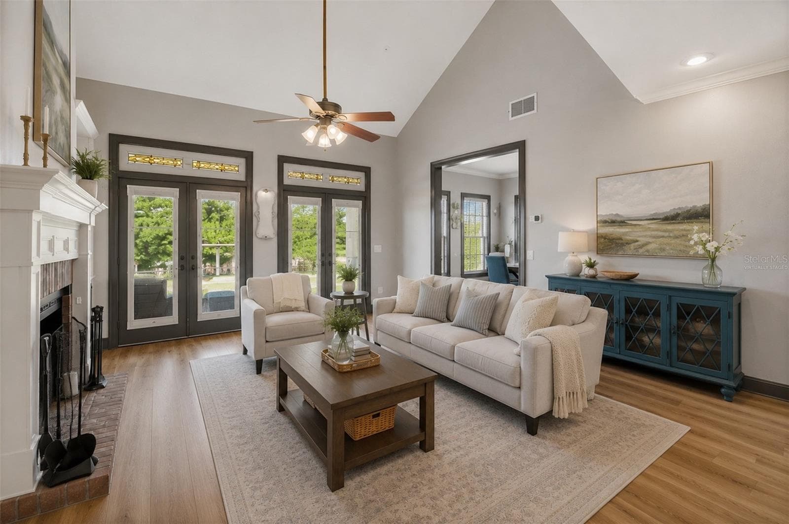 Family Room - Virtually Staged - 35405 STAGECOACH TRL, EUSTIS