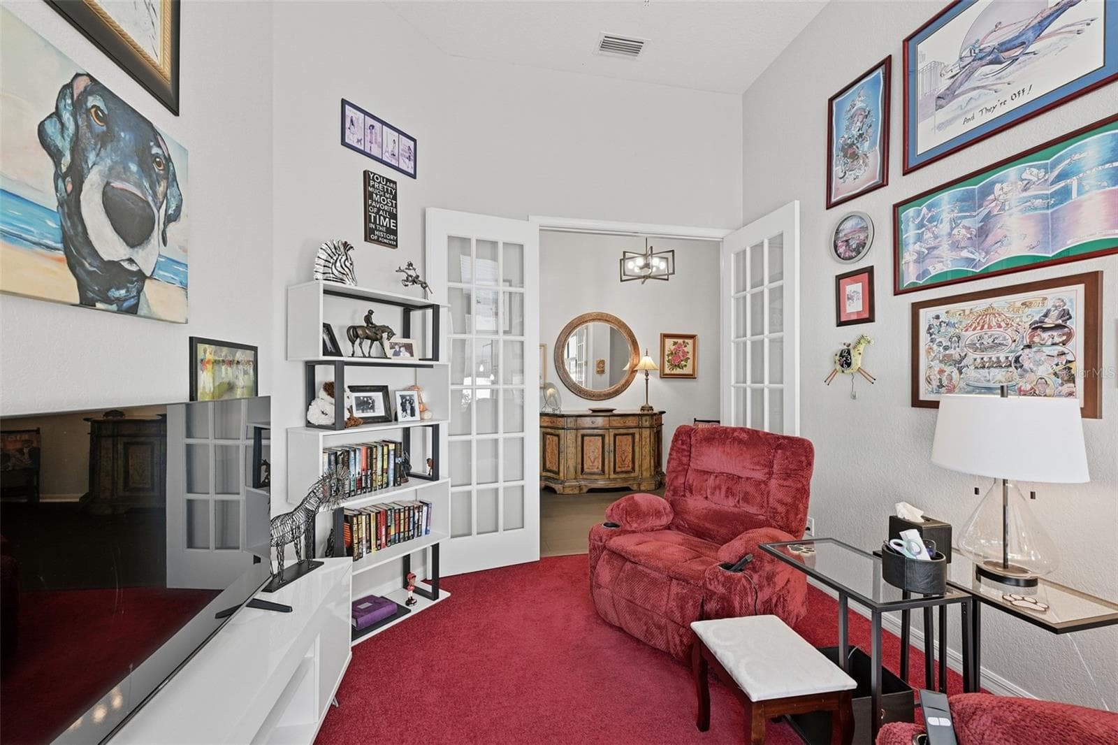 DEN IS PERFECT FOR A SITTING ROOM, OFFICE OR CAN BE A THIRD BEDROOM FOR YOU OCCATIONAL GUEST. - 441 NOBLE FAIRE DR, SUN CITY CENTER