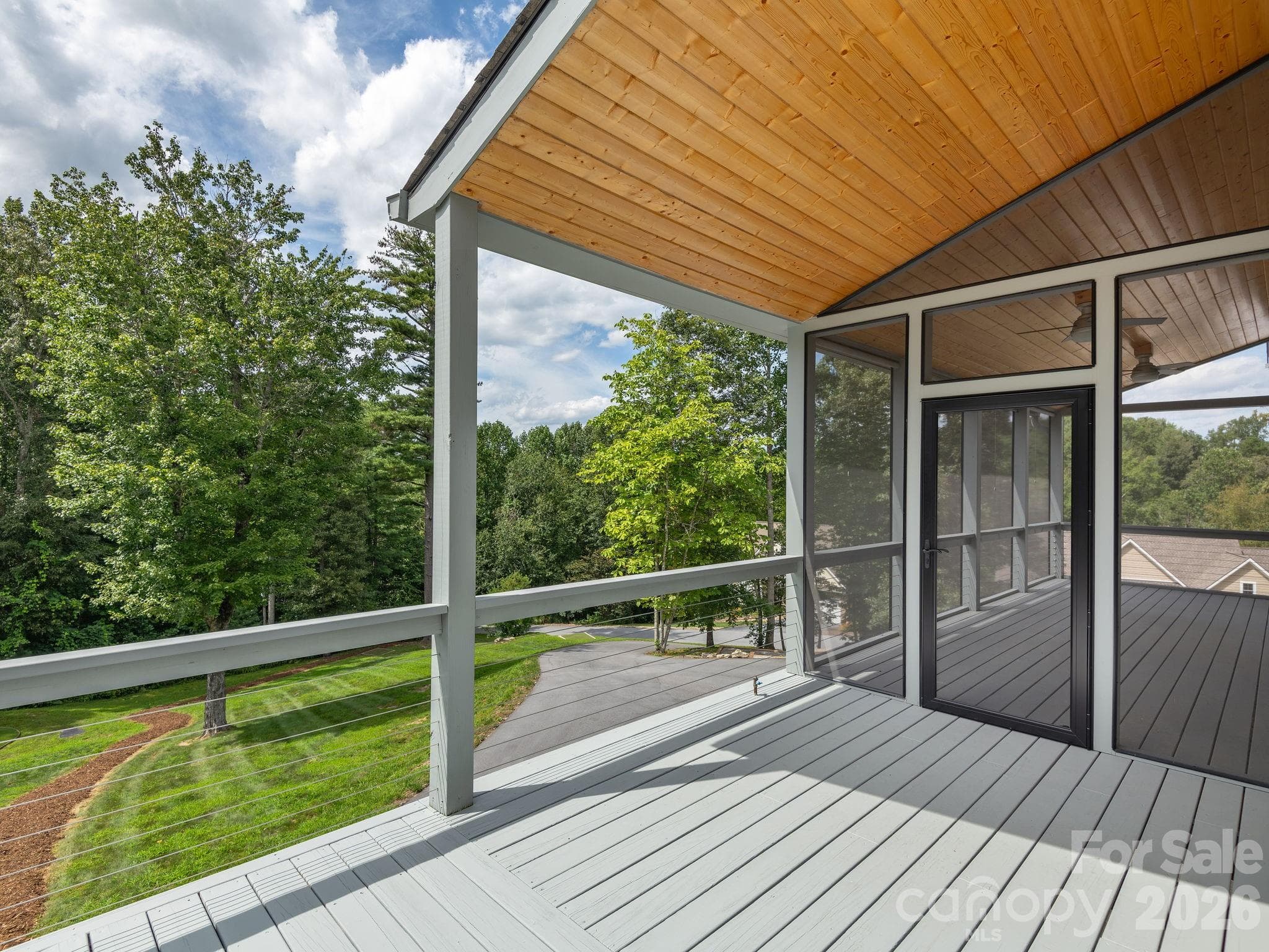 Screen Porch and access to large open deck space. Stubbed for Gas Grill. - 248 Wisdom Cove Road, Flat Rock