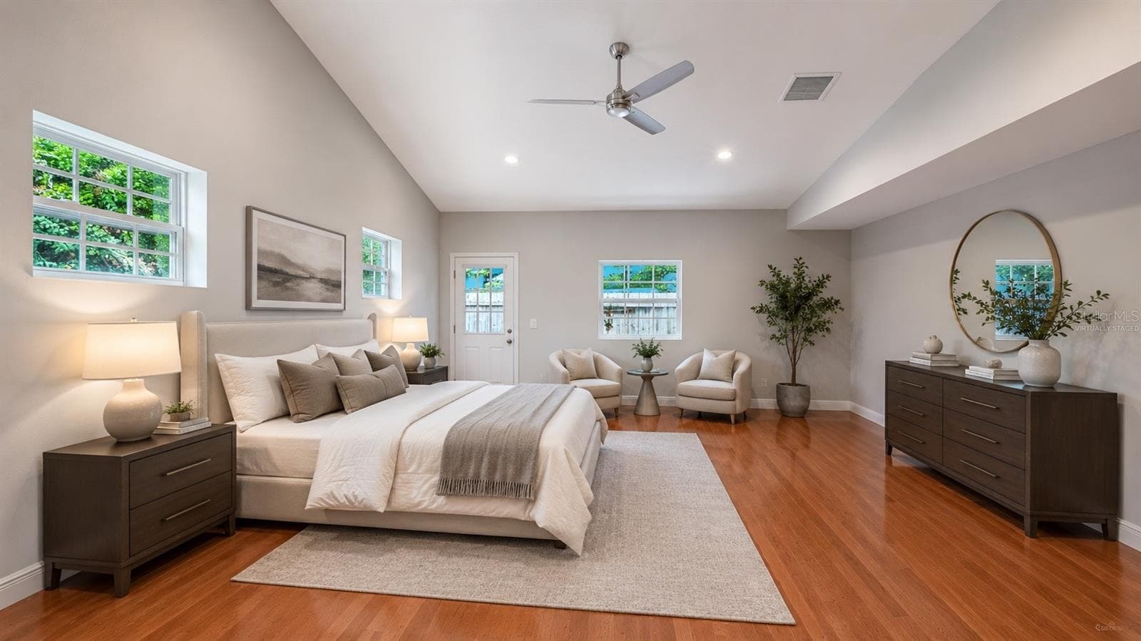 Virtually staged primary suite concept showcases the bonus area’s potential to become a luxurious private retreat. - 1685 6TH ST, SARASOTA
