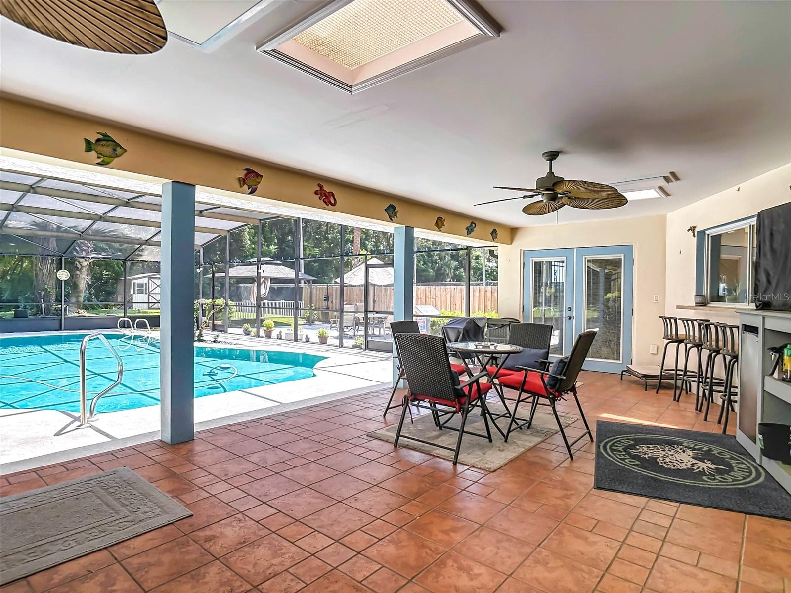 back covered lanai - 2269 COUNTRY CLUB DR, DELAND