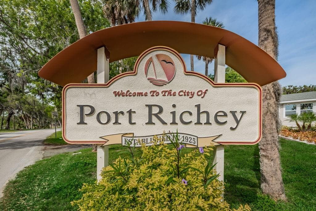 Port Richey City Sign - 7810 CHAPEL AVE, PORT RICHEY