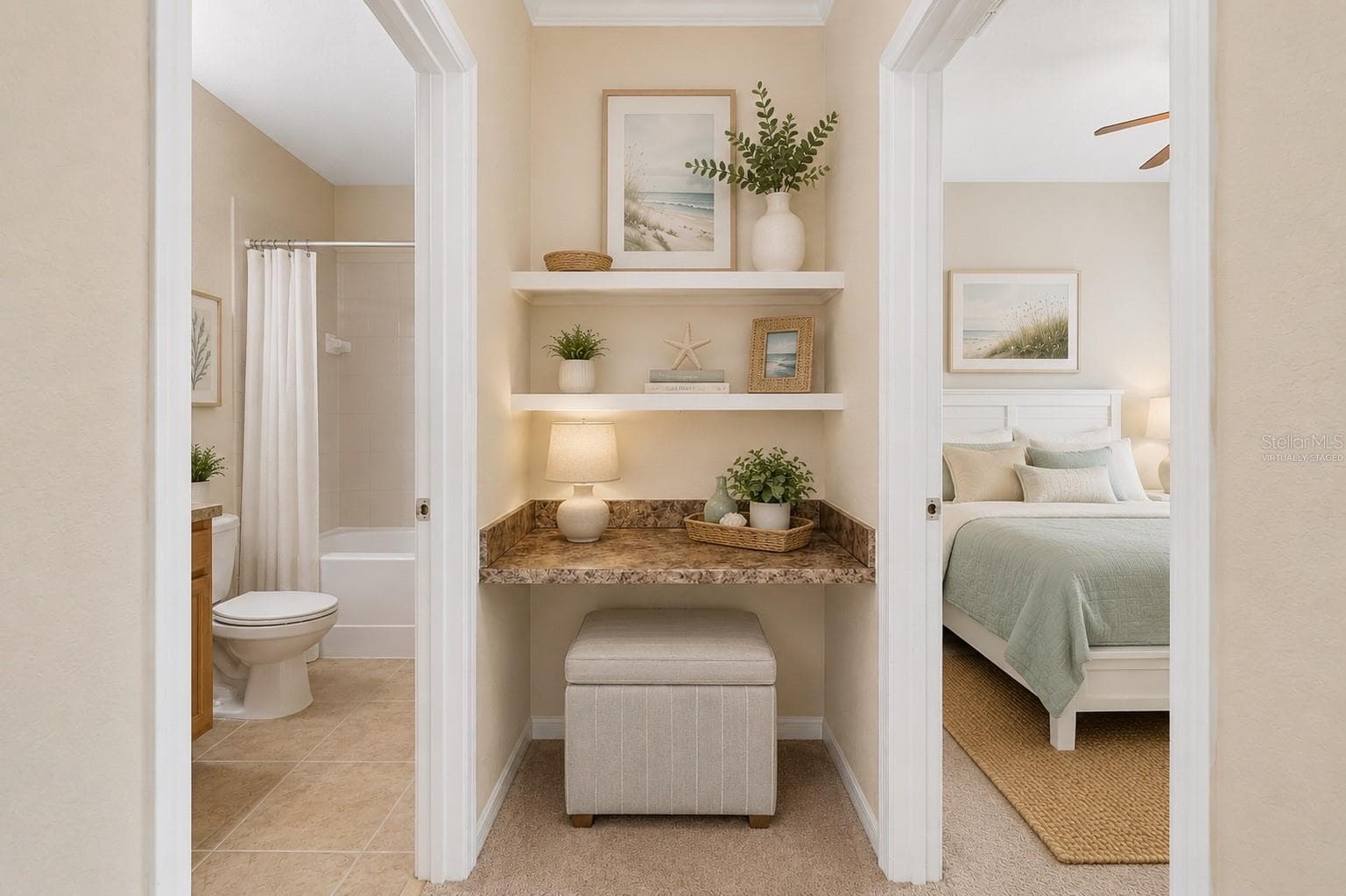 Virtually staged - 10203 COURTNEY PALMS BLVD #103, TAMPA