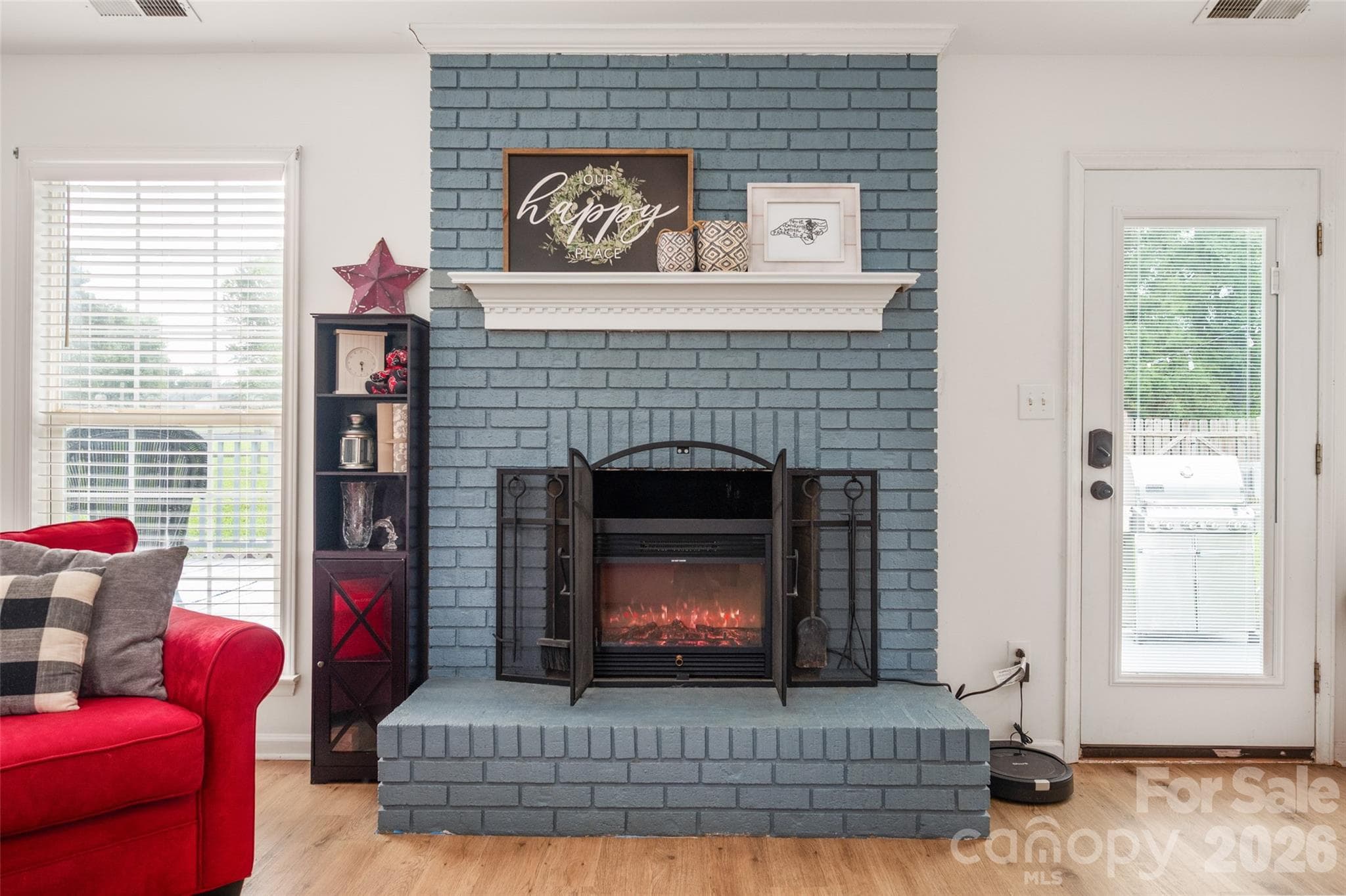 Electric fireplace insert - 3209 Monte Drive, Monroe