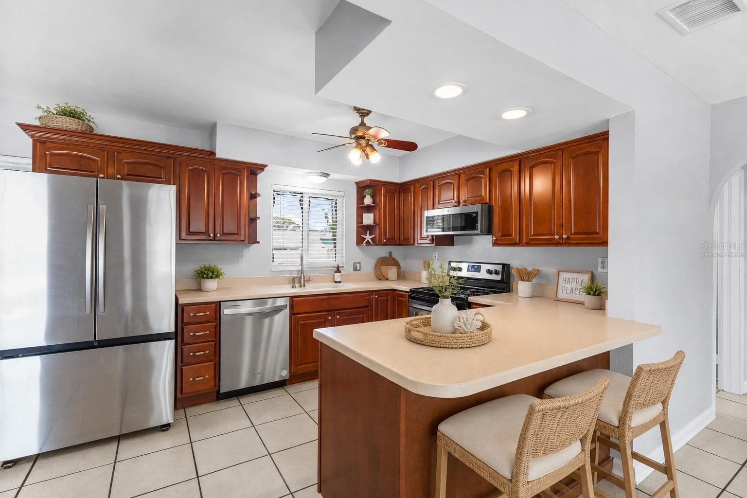 Virtually Staged Kitchen - 605 S FLORIDA AVE, TARPON SPRINGS