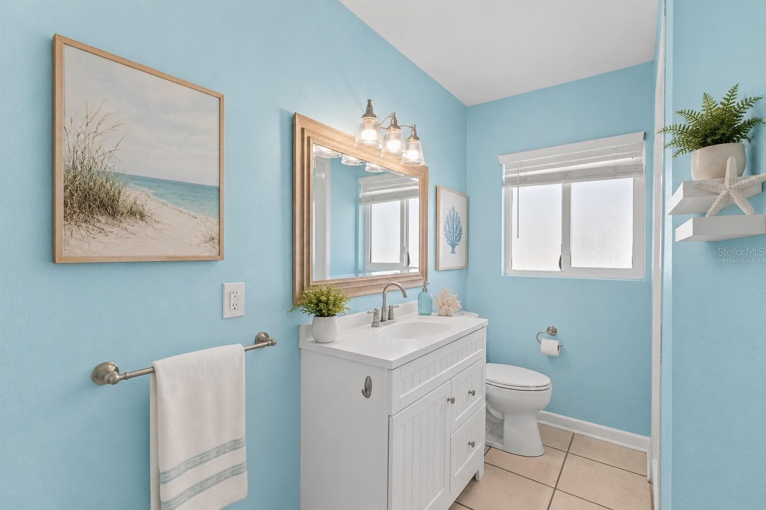 Virtually Staged Bathroom - 605 S FLORIDA AVE, TARPON SPRINGS