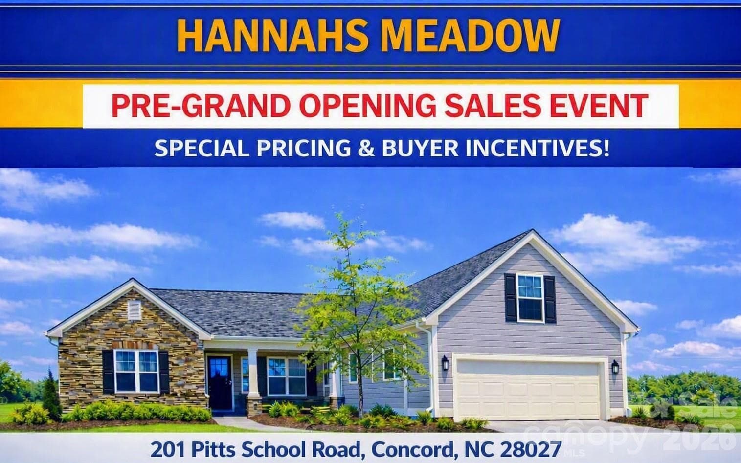 PRE-GRAND OPENING PRICING & BUYER INCENTIVES - 265 Corrie Ann Drive, Concord