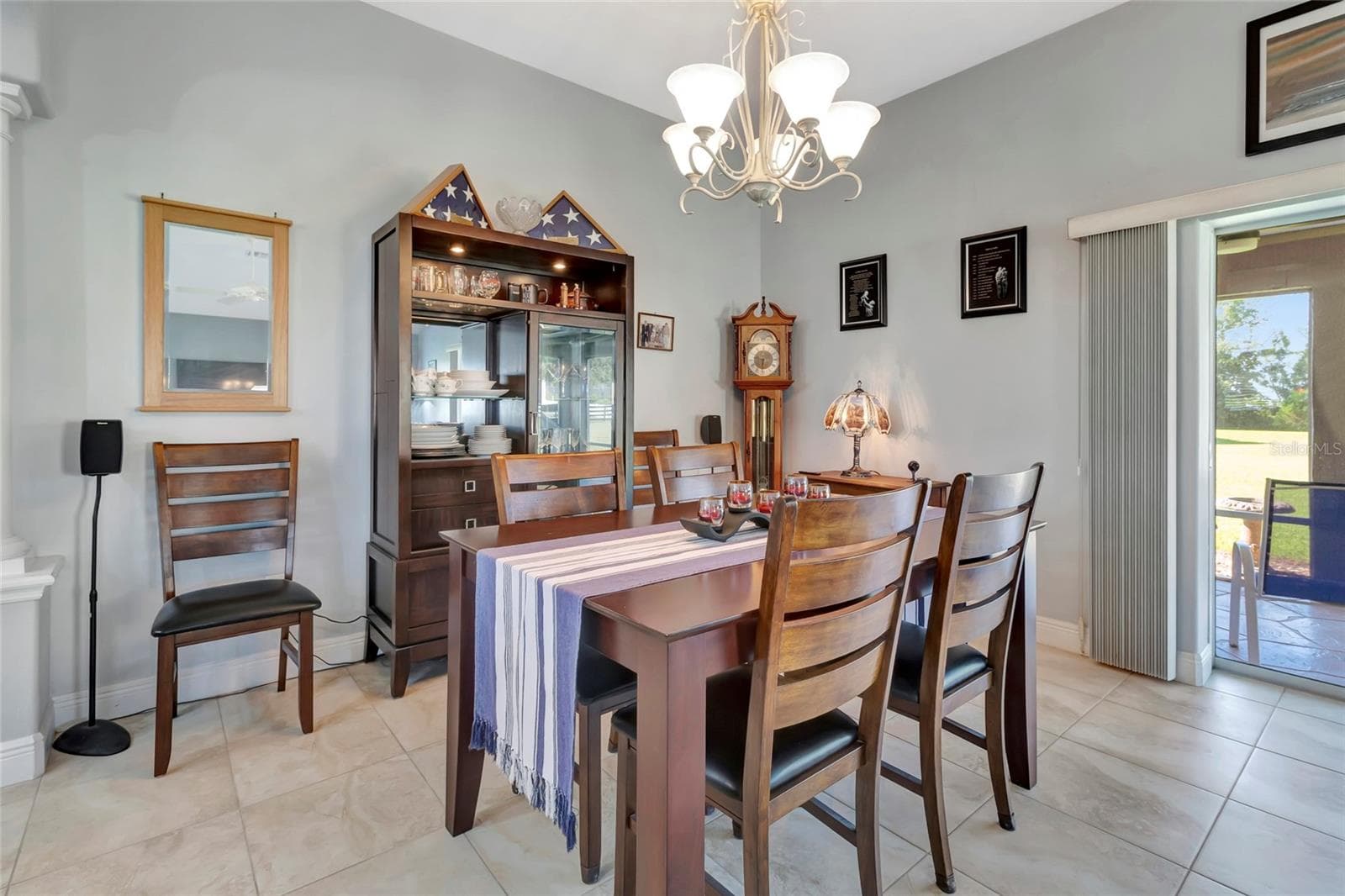 Formal dining room combined with the living area of the home. - 4190 COUNTY ROAD 121D, WILDWOOD