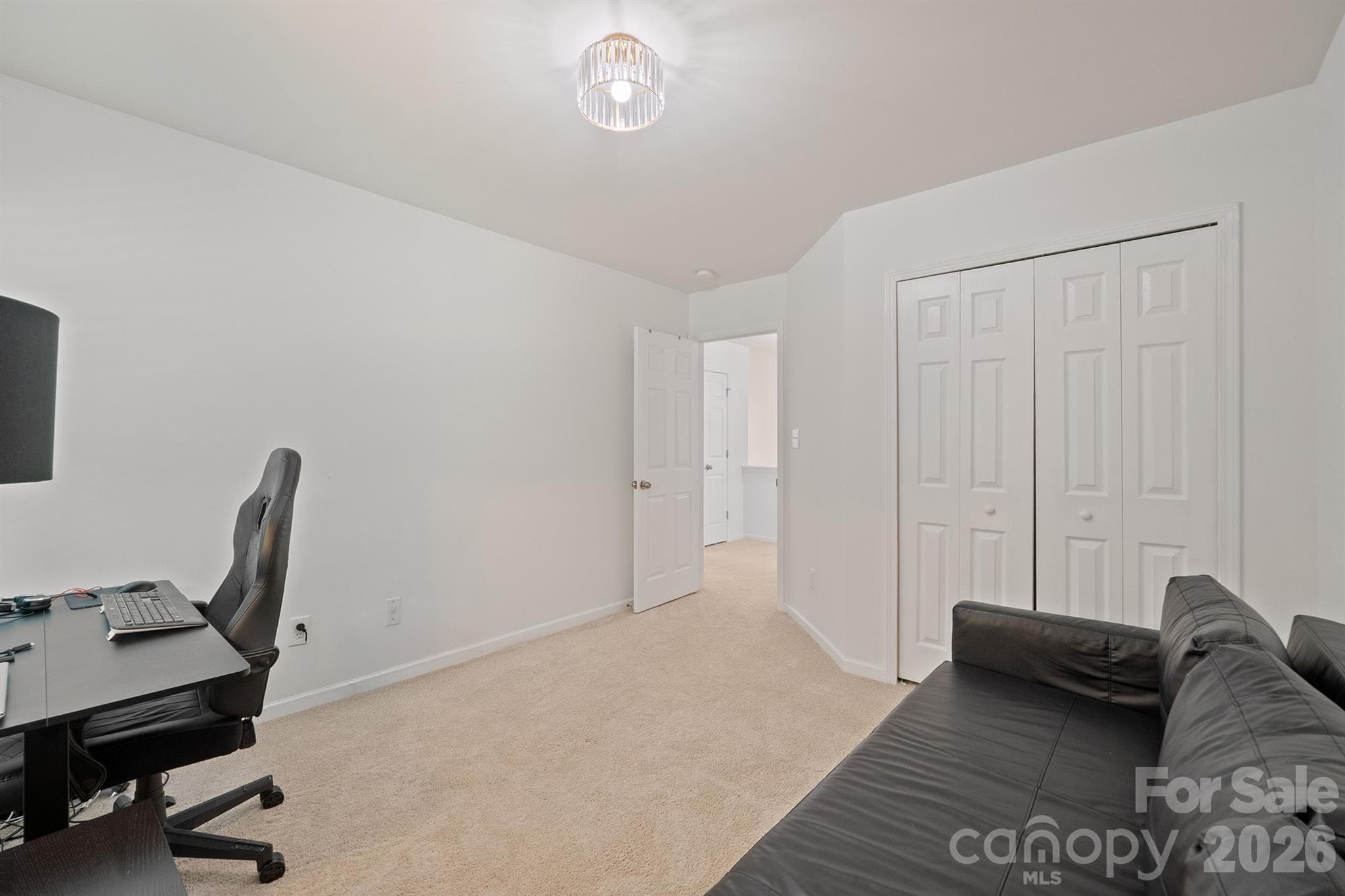 Bedroom 3 being used as an office - 17916 Caldwell Track Drive, Cornelius