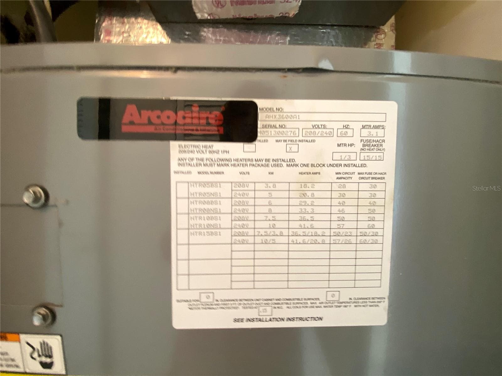 Air handler - 2403 S ARDSON PL #402B, TAMPA