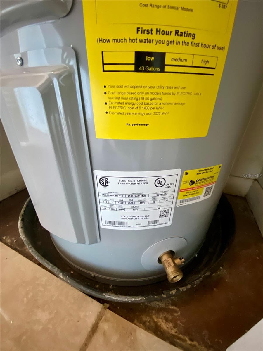 Waterheater - 2403 S ARDSON PL #402B, TAMPA
