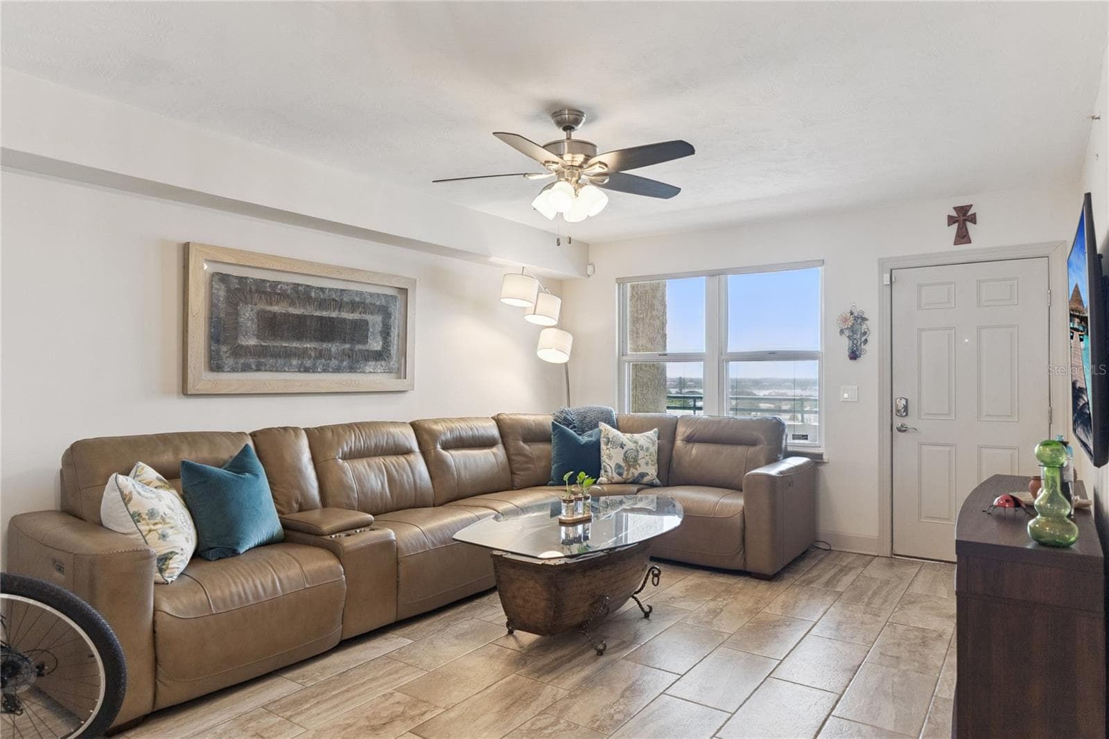 Front Door Living Room - 2055 S ATLANTIC AVE #705, DAYTONA BEACH SHORES