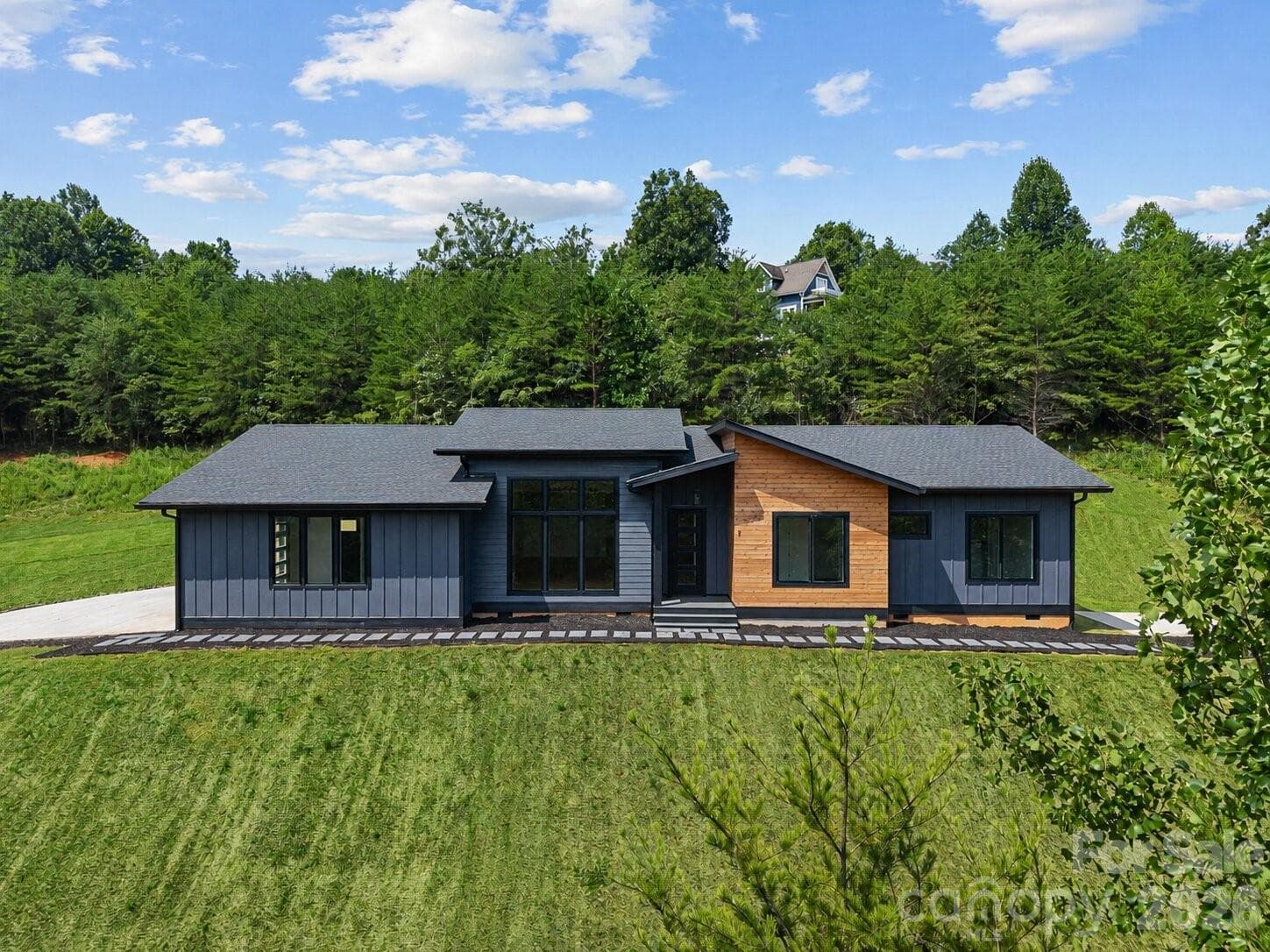 Virtually enhanced grass - 7 Spicebush Lane, Weaverville