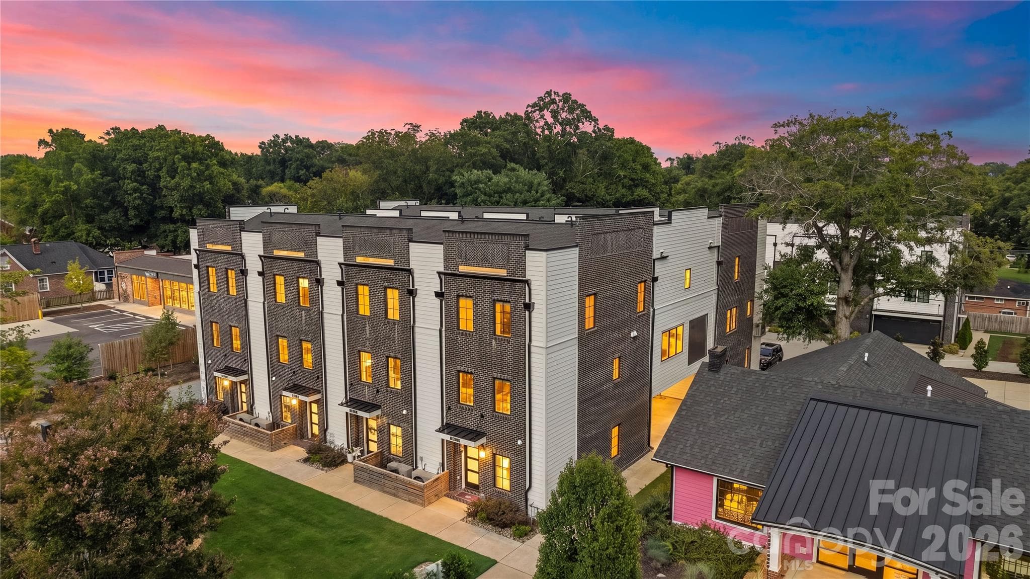 Twilight exterior - 3020 Cobbs Hill Road, Charlotte