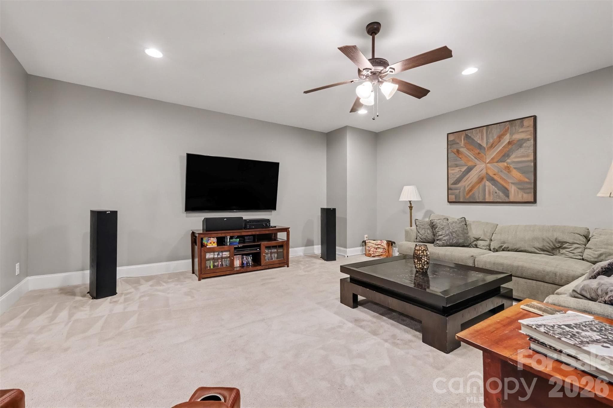 Basement Theater/Rec Room - 4004 Widgeon Way, Waxhaw