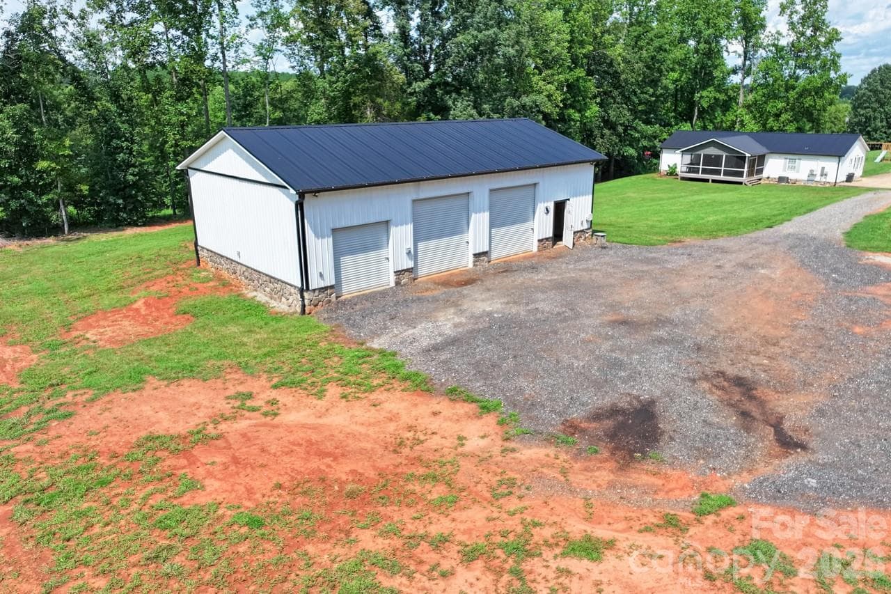 View of metal building - 393 Cedar Grove Church Road, Vale
