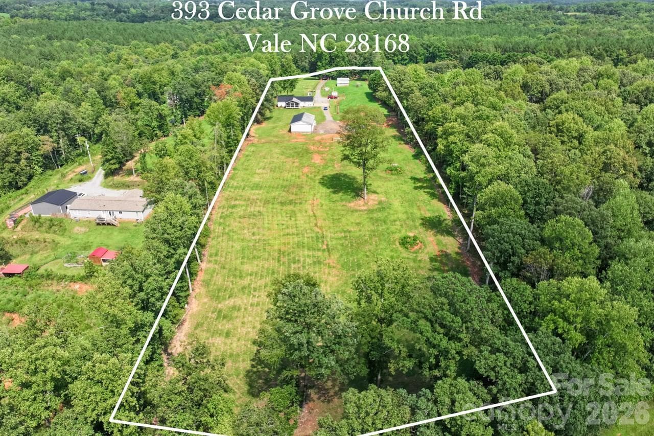 Over head drone view - 393 Cedar Grove Church Road, Vale