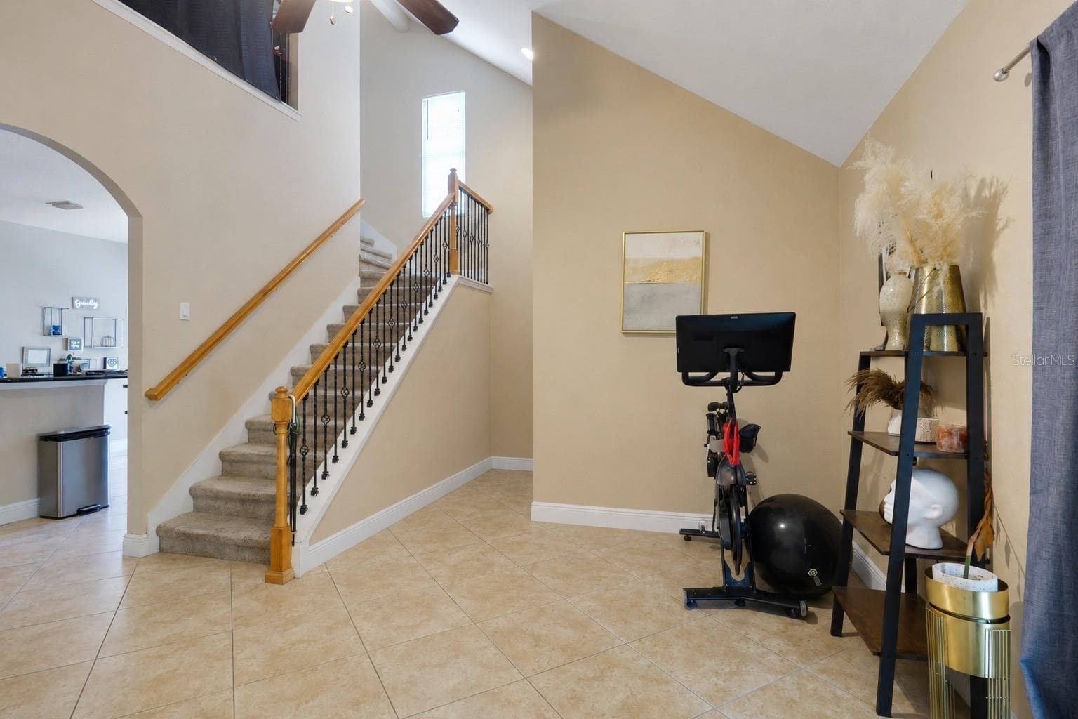 Living Room. Personal items removed virtually. - 3719 S LAKE ORLANDO PKWY #2, ORLANDO