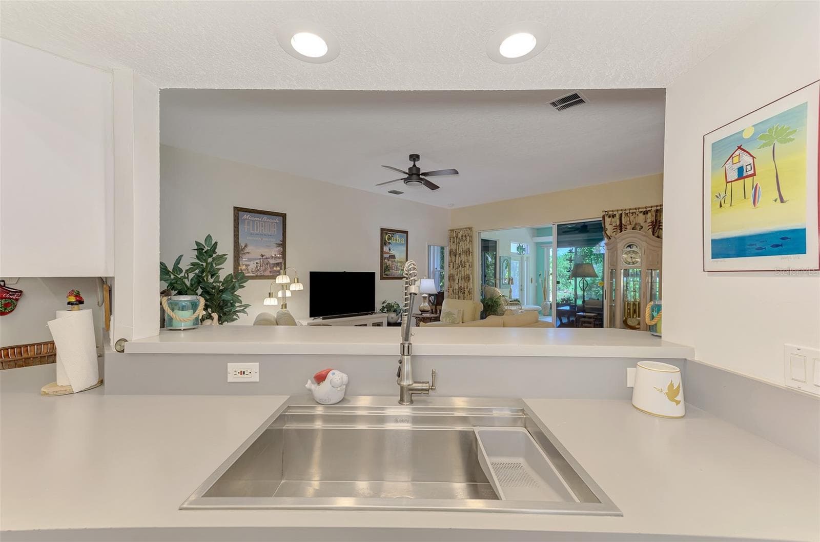 Beautiful modern sink and faucet. - 8252 PARKSIDE DR, ENGLEWOOD