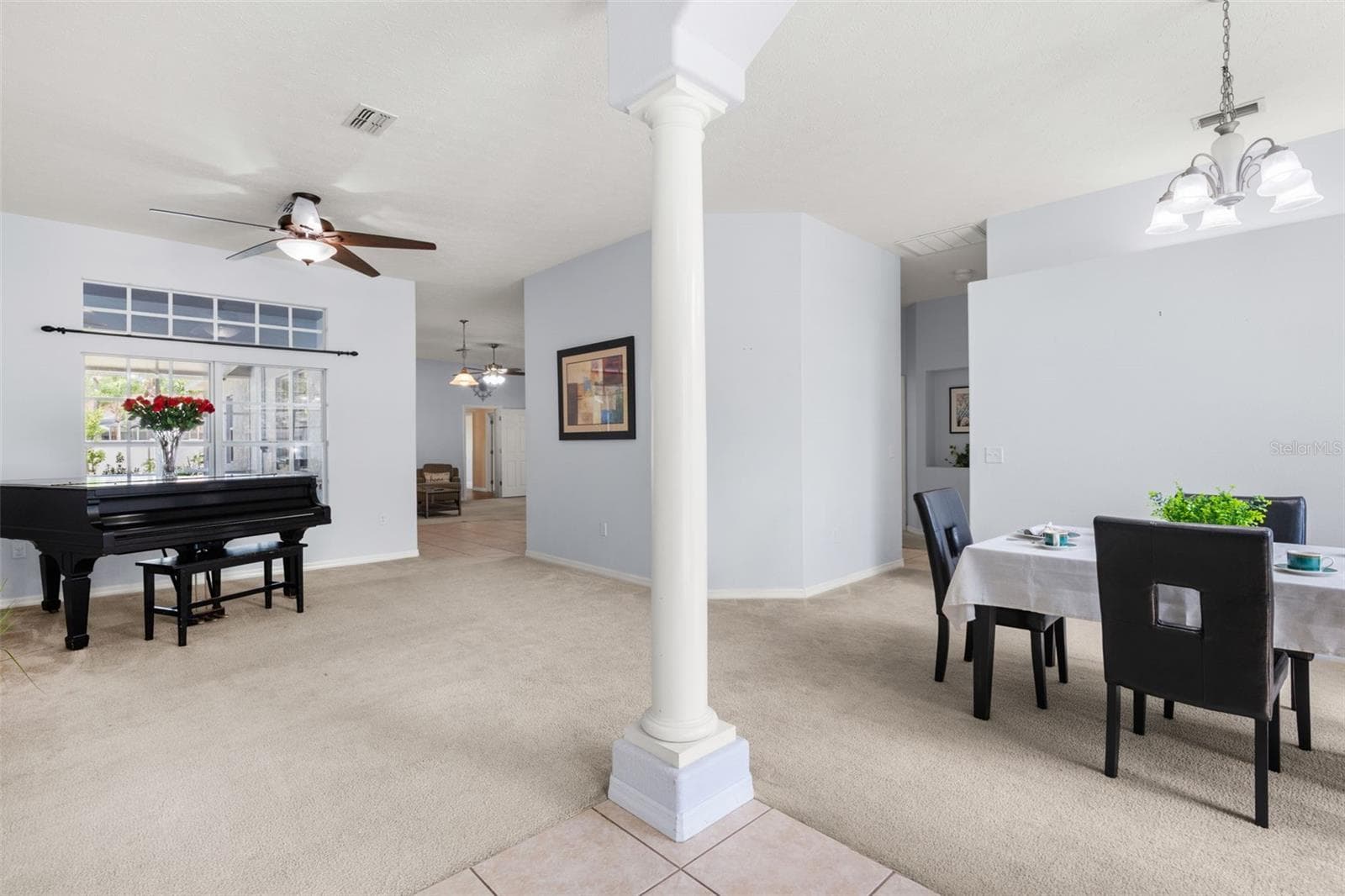 Entering the home dining and living - 7904 OREGOLD DR, NEW PORT RICHEY