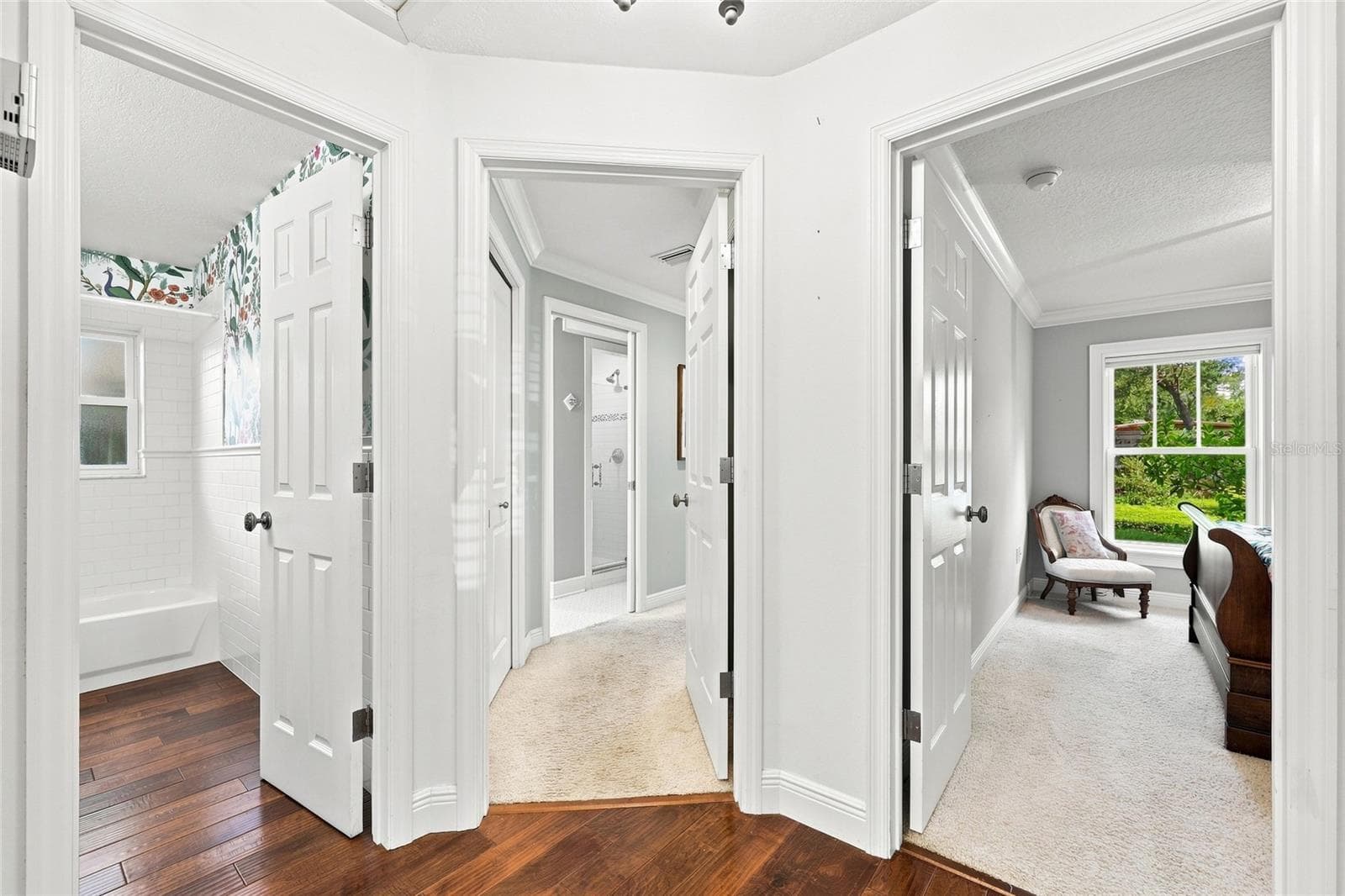 Hall to both bedrooms and hall bathroom - 1431 PALM AVE, WINTER PARK
