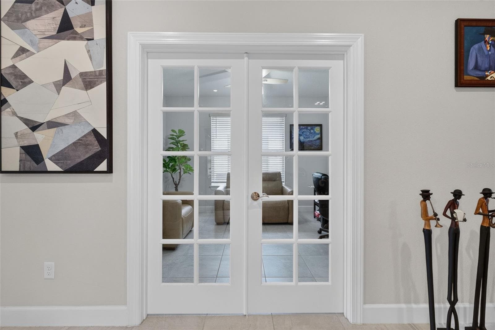French Doors -Den/Office - 908 BRAEWOOD DR, CLERMONT