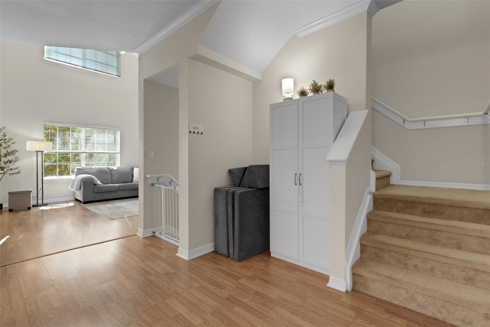 Stairway Connecting All Three Levels - 9872 MEADOW FIELD CIR #503, TAMPA