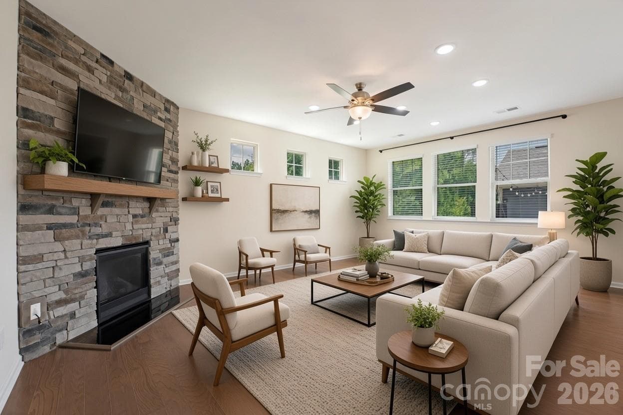 Virtually staged - 15505 Davidson East Drive, Davidson