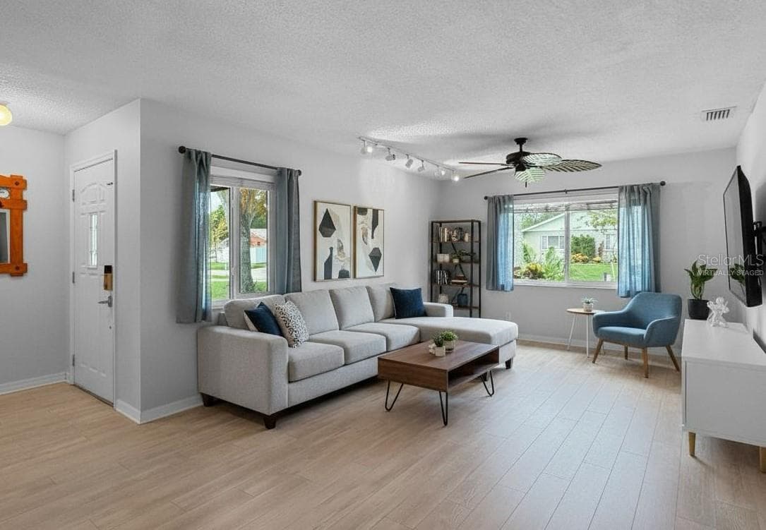 Virtually Staged - Living Room - 1583 REDWOOD AVE, DUNEDIN