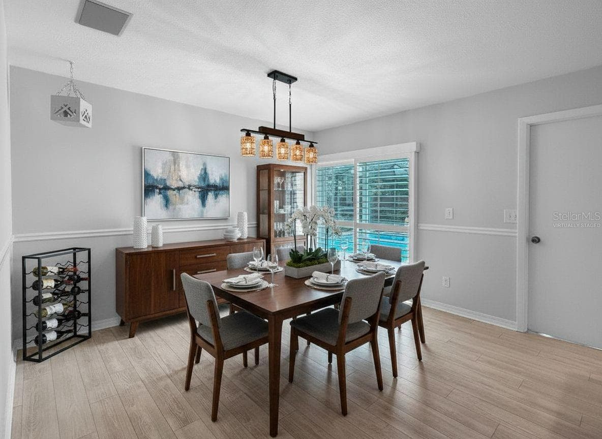 Virtually Staged - Dining - 1583 REDWOOD AVE, DUNEDIN