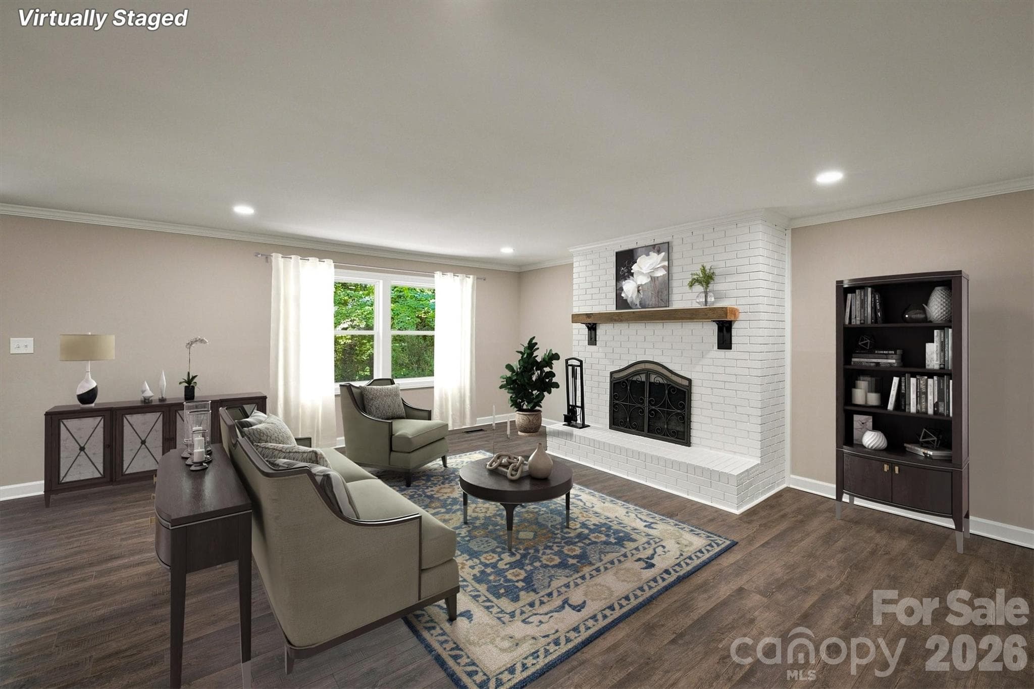 Open Concept Living Room - 3517 Crestwood Drive, Morganton