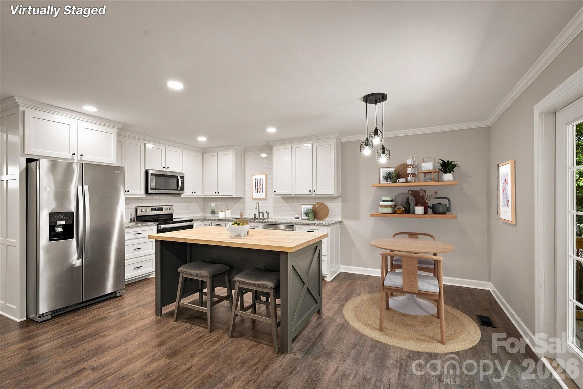 Open Concept Kitchen/Dining - 3517 Crestwood Drive, Morganton