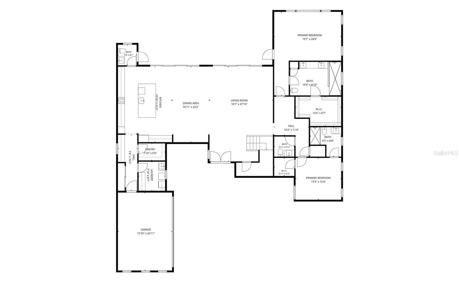 Floor Plan, First Level - 15475 SHOREBIRD LN, WINTER GARDEN