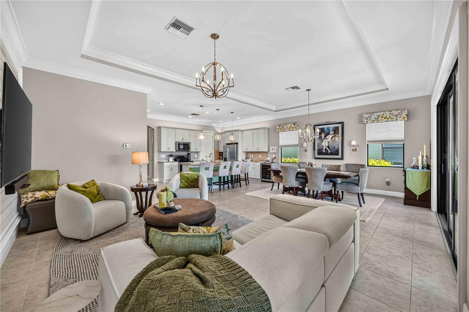 Open Concept - living, dining, outdoors - 24232 GALLBERRY DR, VENICE