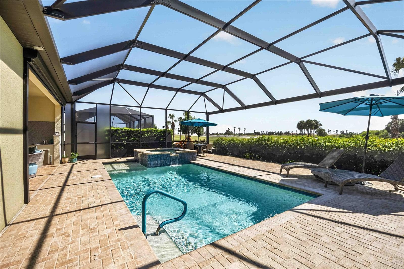 Pool and Spa have total privacy - 24232 GALLBERRY DR, VENICE