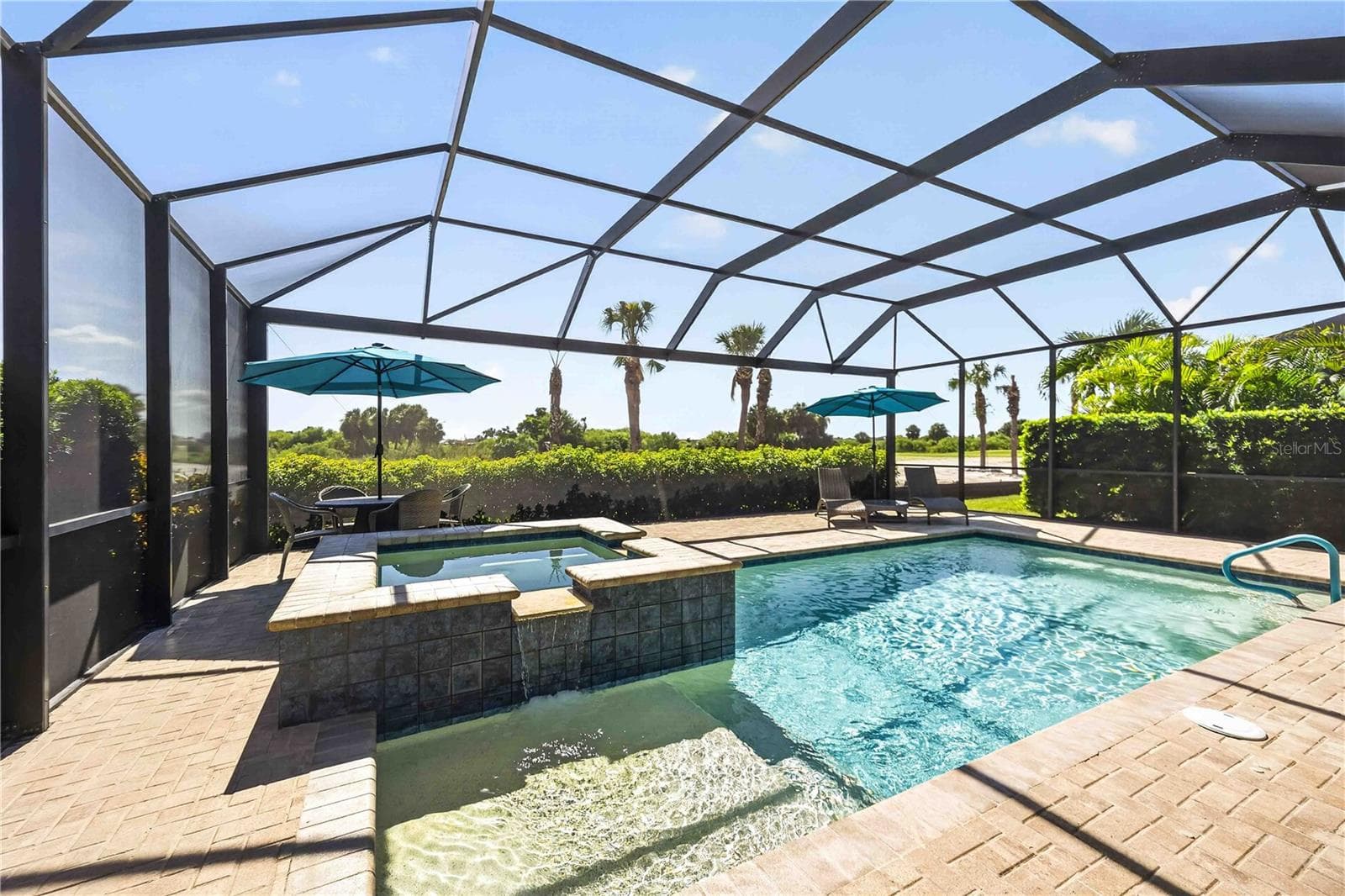 Pool and Spa have total privacy - 24232 GALLBERRY DR, VENICE