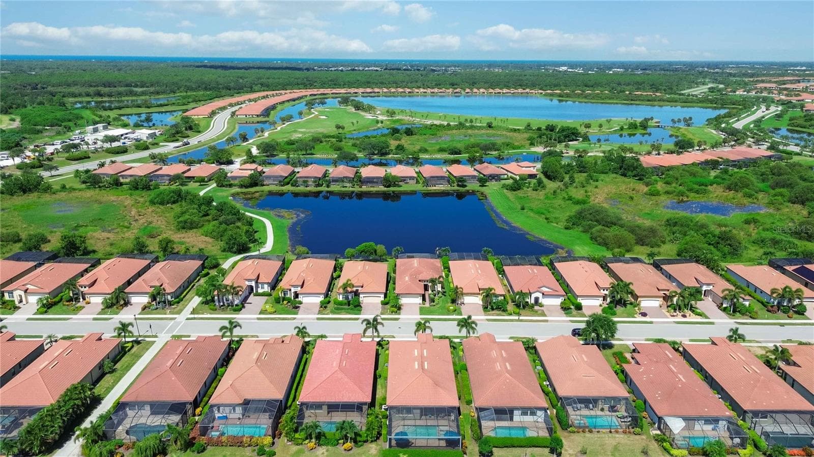 Aerial of Gallberry Drive in the Community - 24232 GALLBERRY DR, VENICE