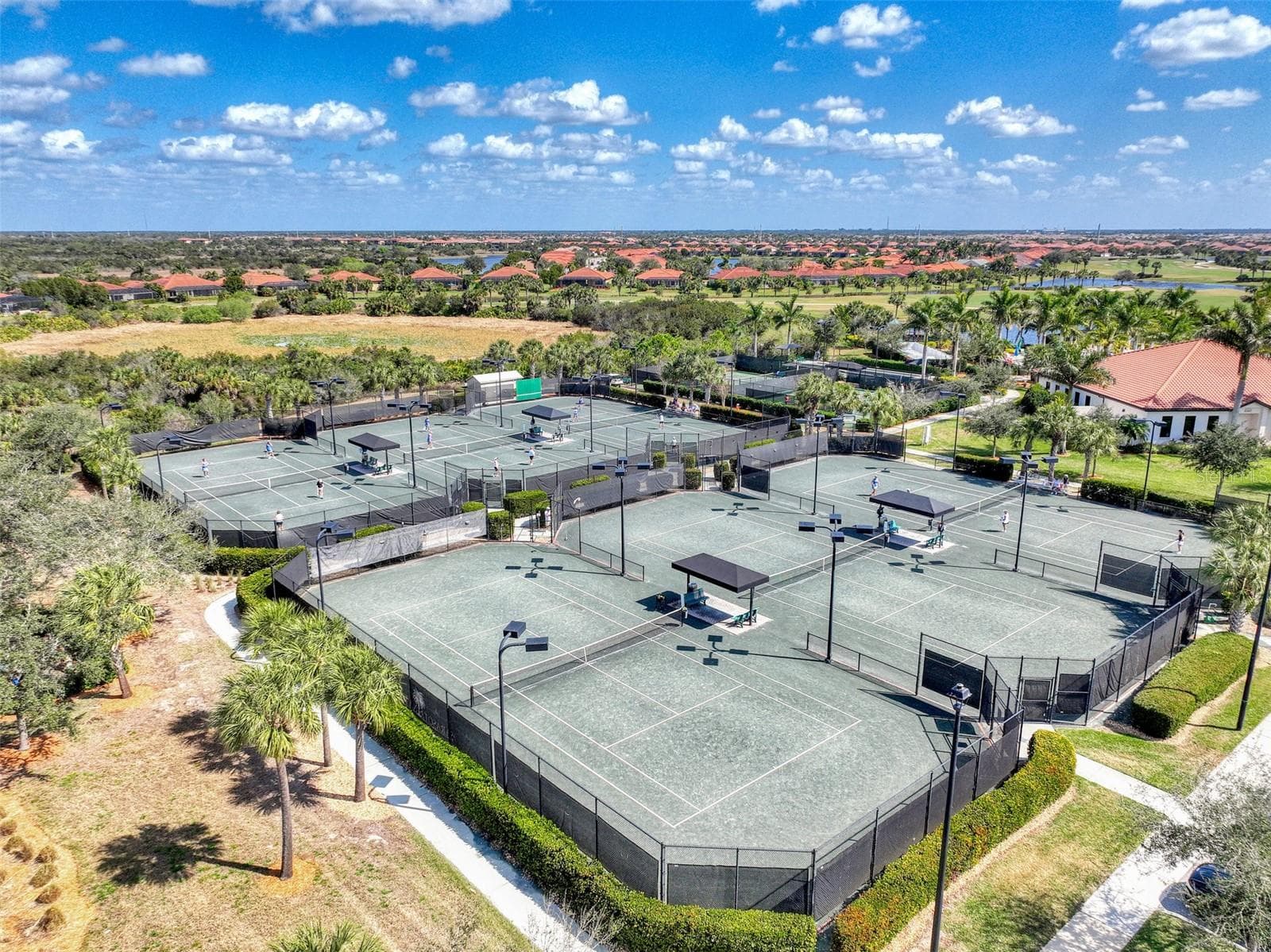 Tennis and Pickleball - 5 Tennis Courts and 8 Pickleball Courts. - 24232 GALLBERRY DR, VENICE