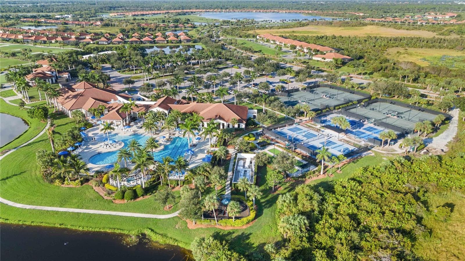 Sarasota National from the air - 24232 GALLBERRY DR, VENICE