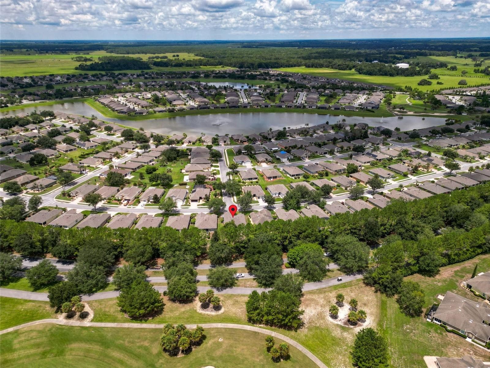 overhead towards Lake Sebastian - 9457 SW 66TH LOOP, OCALA