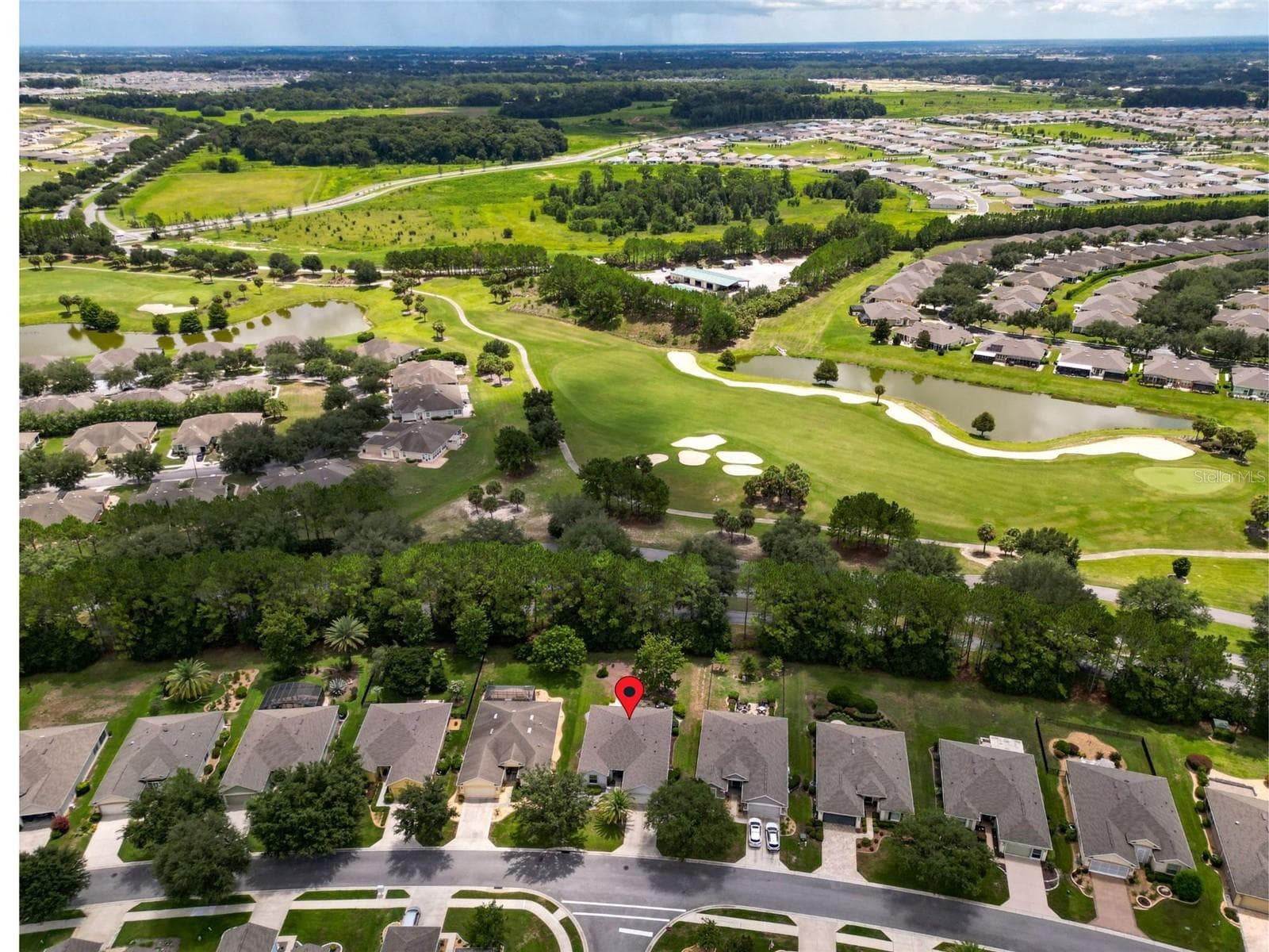 overhead towards golf course hole 2 and 1 - 9457 SW 66TH LOOP, OCALA