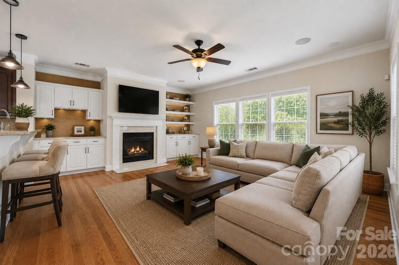 Family room - 9513 Seamill Road, Charlotte