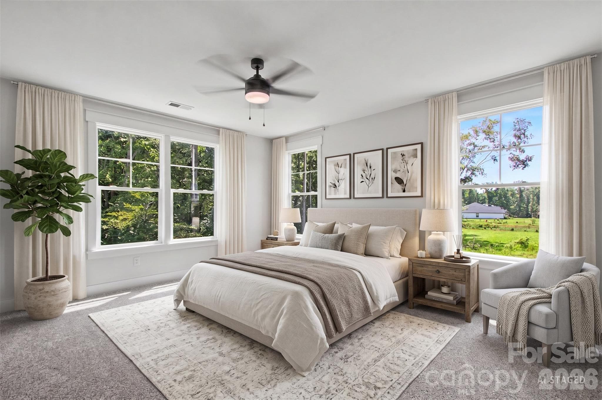 AI staged - 3201 Timber Run Lane, Maiden