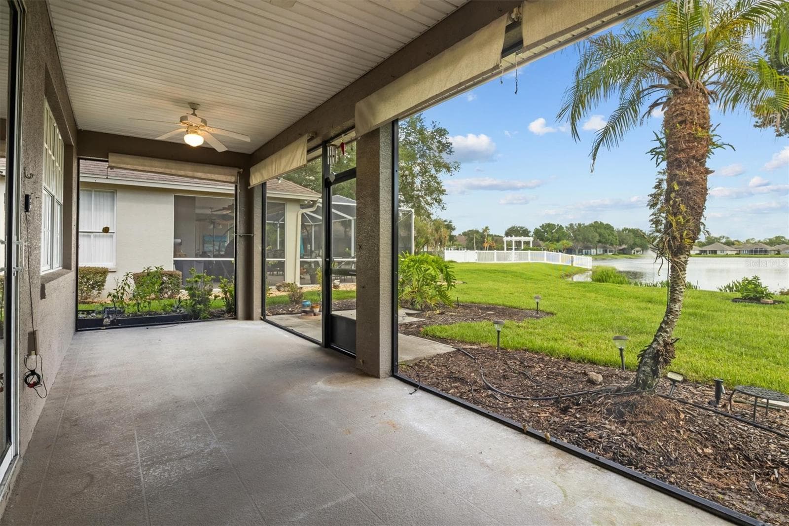 Rear Patio - 8281 LAKE JAMES DR, LAKELAND